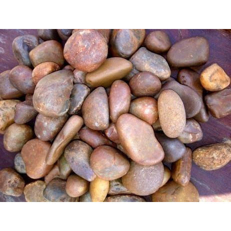 1 Ton Multi Red Natural Pebbles  (50 x 20Kg bags)