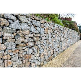 Gabion Basket 1m x 1m x 0.5m (Galvanized 3.15mm Weldmesh)