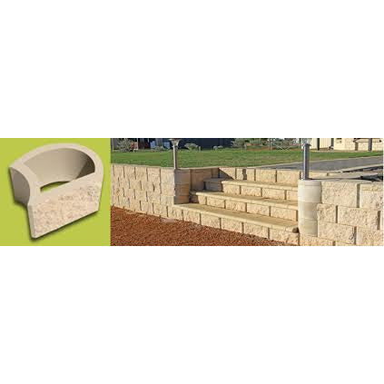 Terraforce L18 Rock Face Retaining Block