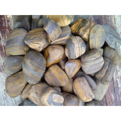 1 Ton Tiger Eye Pebbles (50 x 20Kg bags)