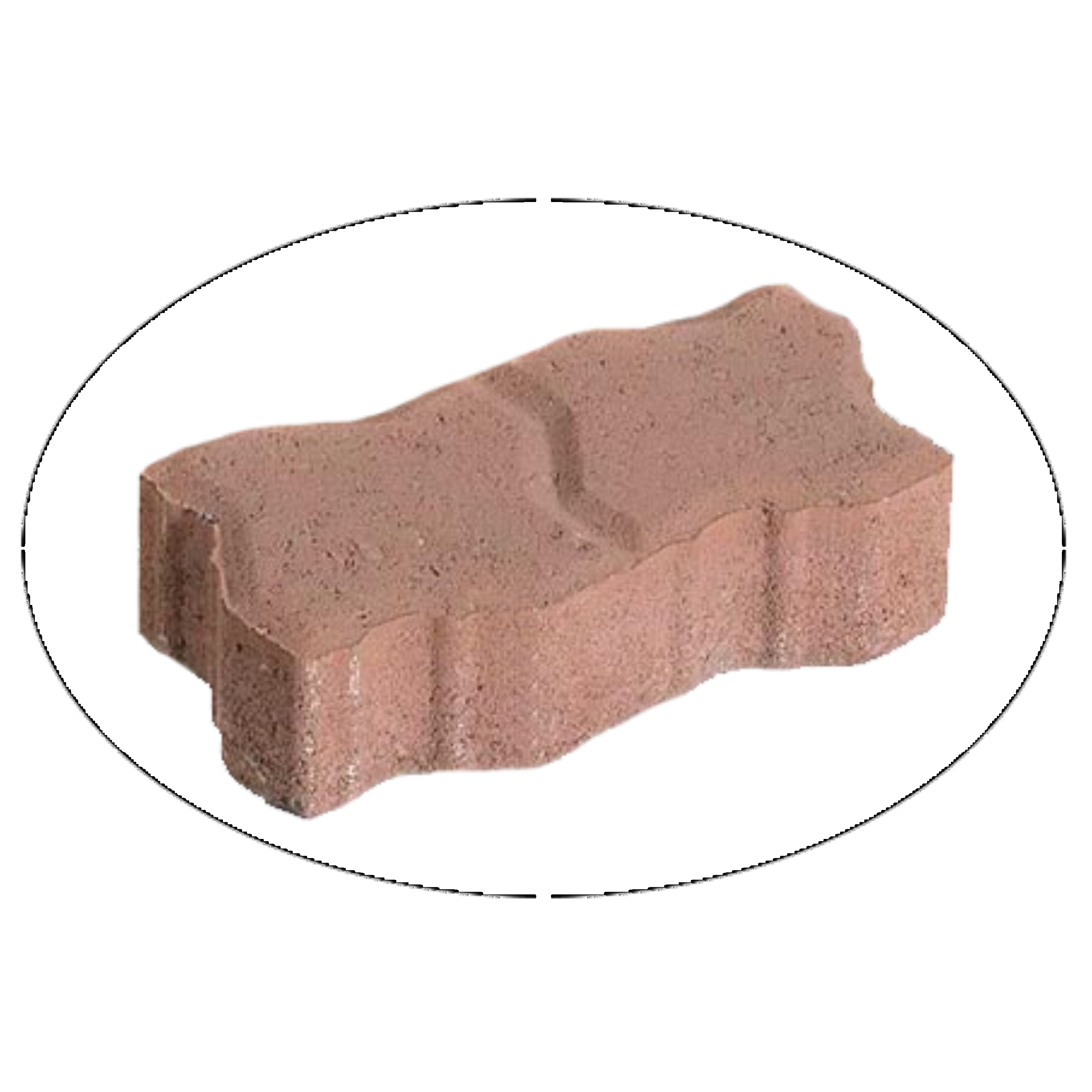 Interlocking pavers 60mm - Terracotta (Per 1000 Bricks)