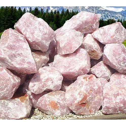 2 Ton Rose Quartz Decorative Stone